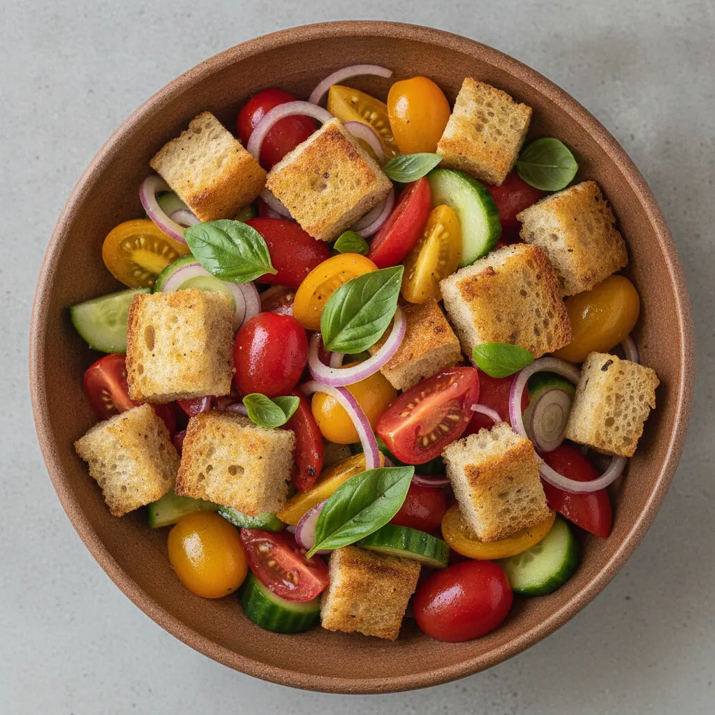Panzanella (salade toscane de pain et de tomates)