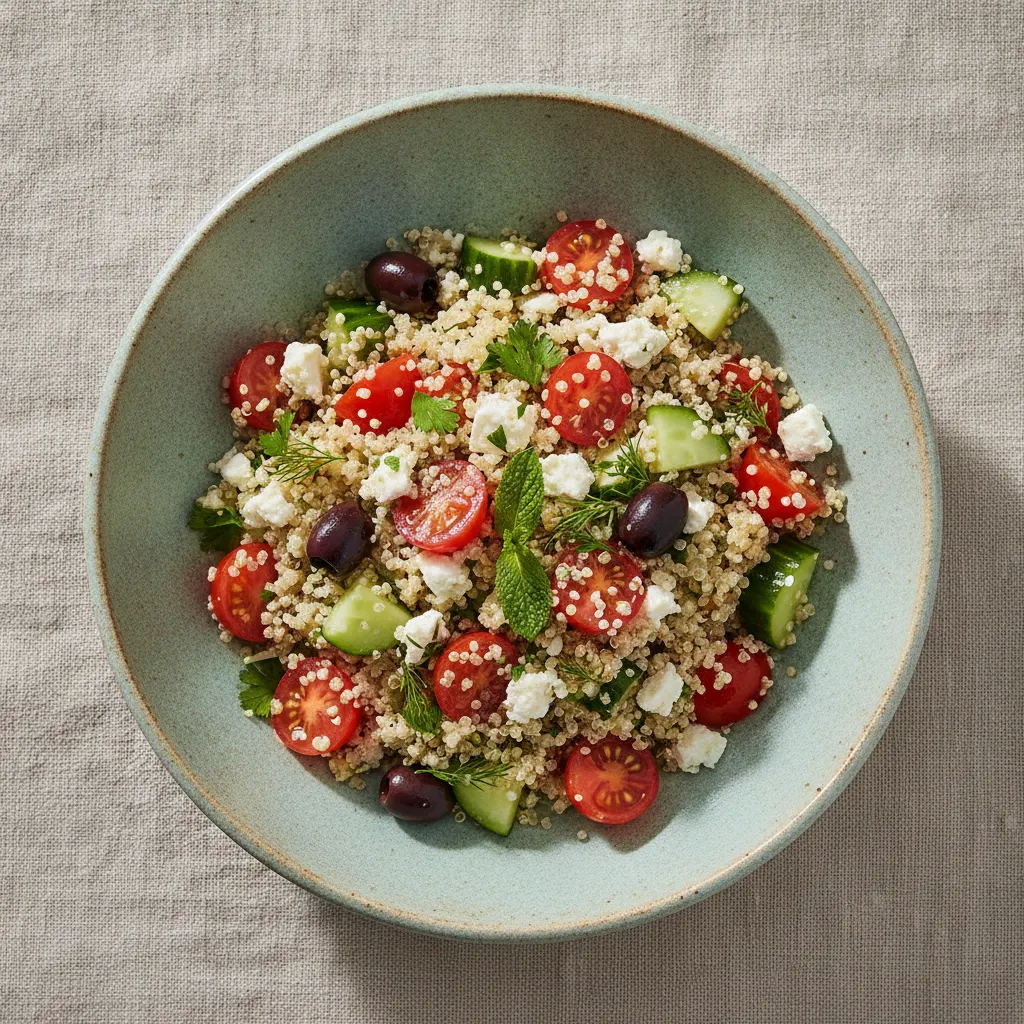 Salade de quinoa méditerranéenne