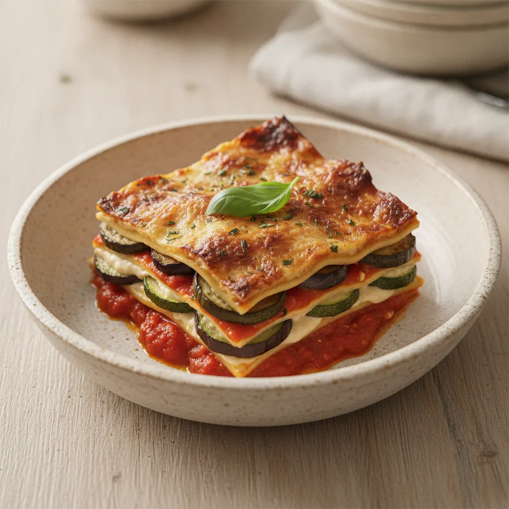 Lasagnes aux légumes rôtis