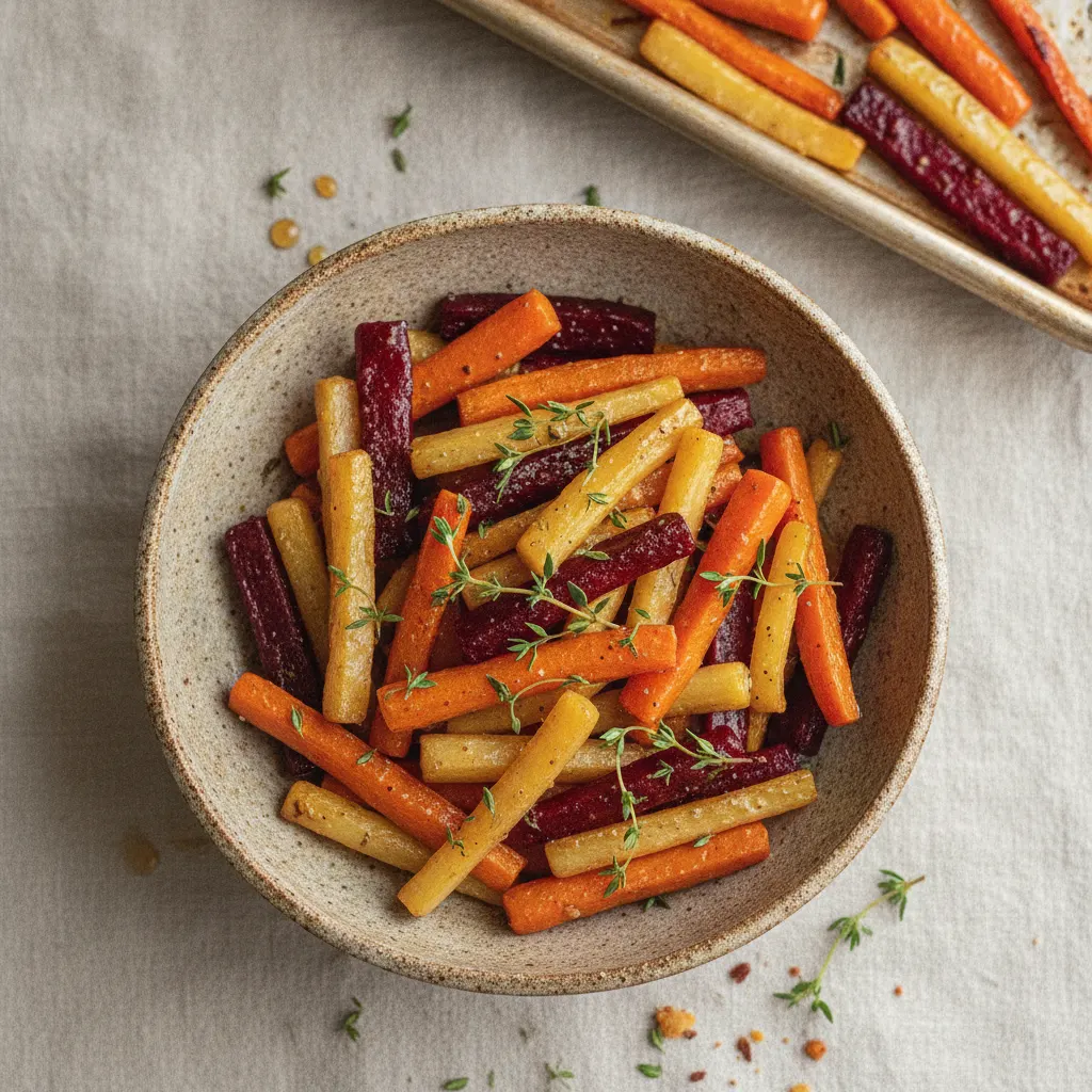 Légumes racines rôtis au sirop d'érable