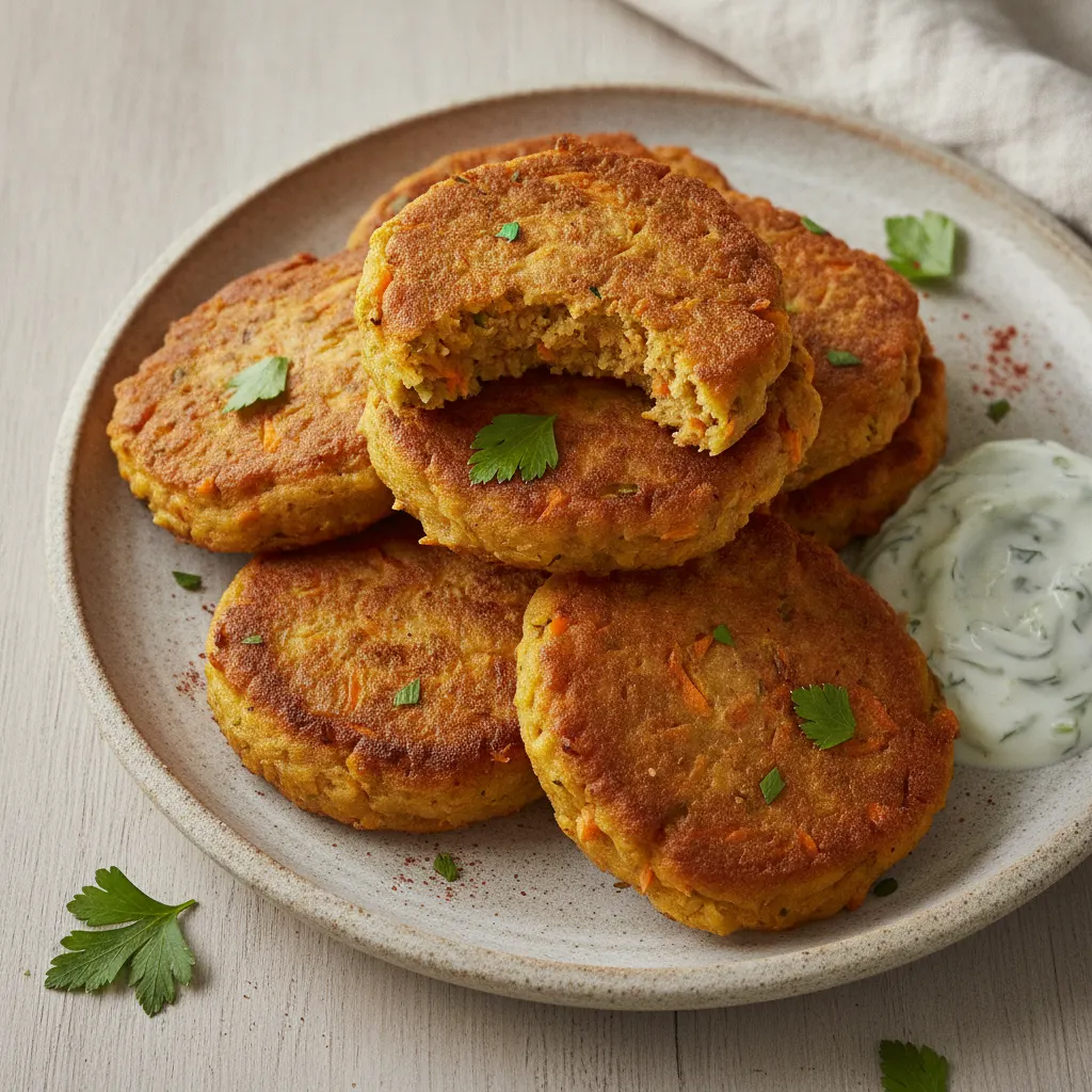 Galettes de lentilles corail