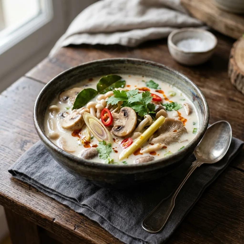 Tom kha aux champignons