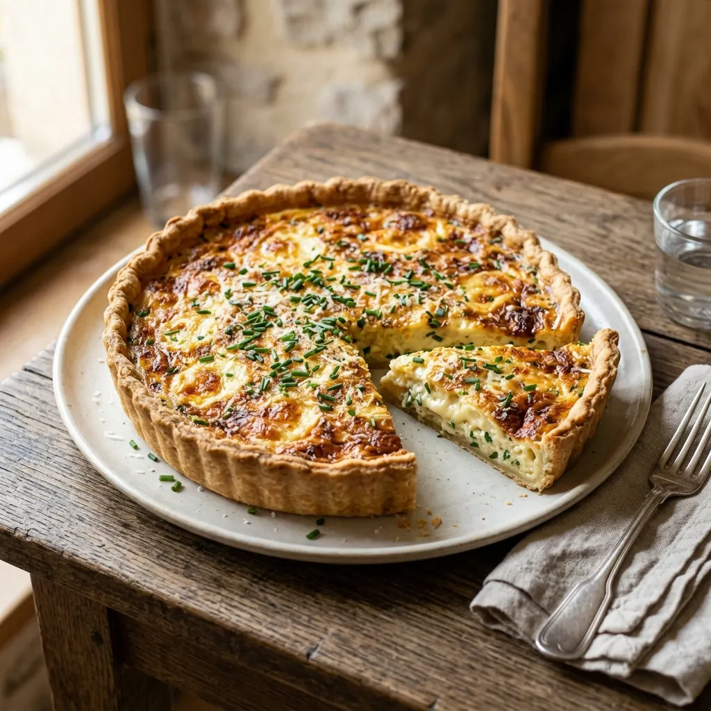 Quiche aux trois fromages