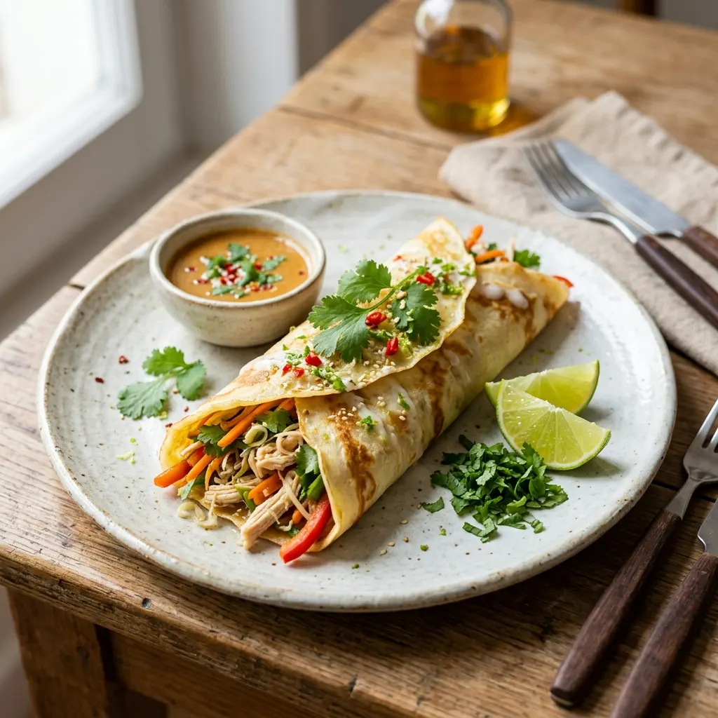 Crêpes Thai au lait de coco