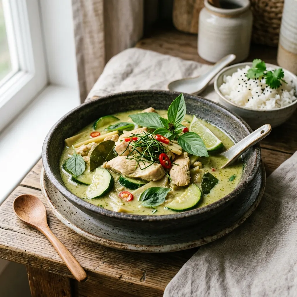 Curry Vert au poulet