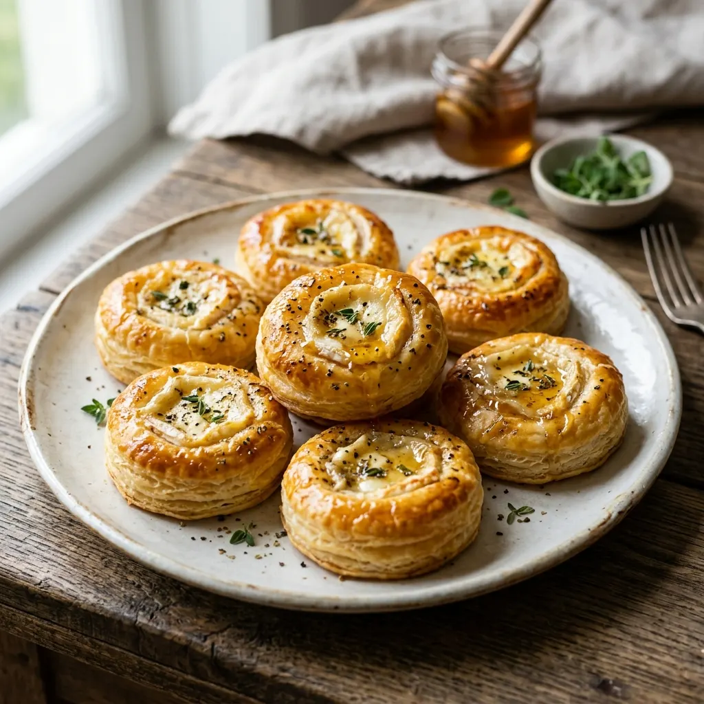 Feuilletés chèvre et miel