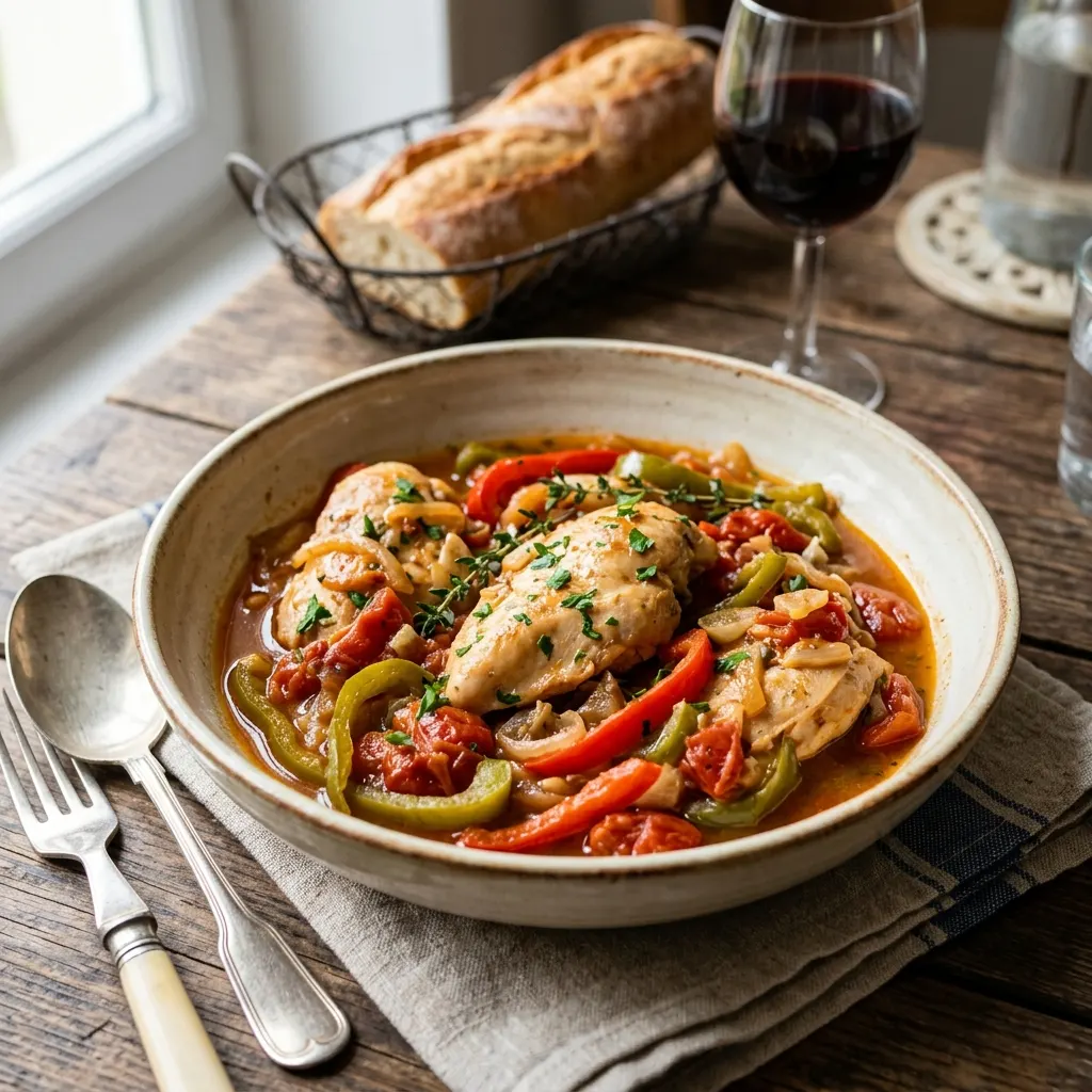 Poulet basquaise