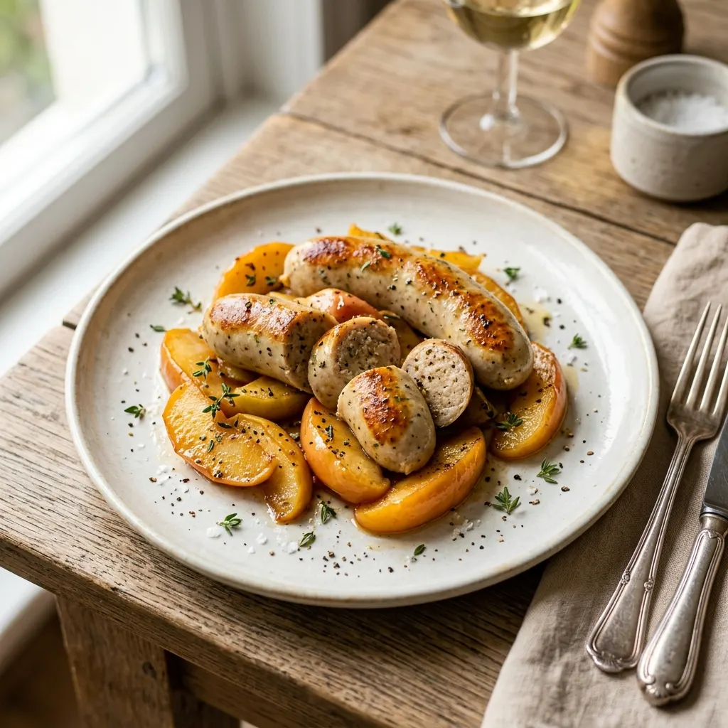 Boudin blanc aux pommes