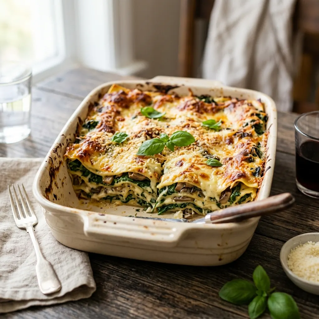 Lasagnes aux épinards