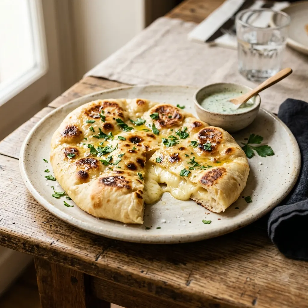 Naan au fromage