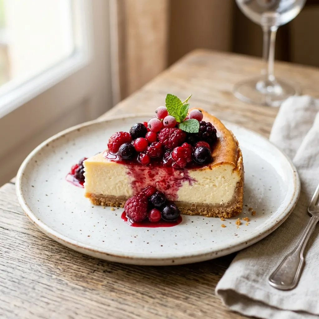 Cheese cake aux fruits rouges
