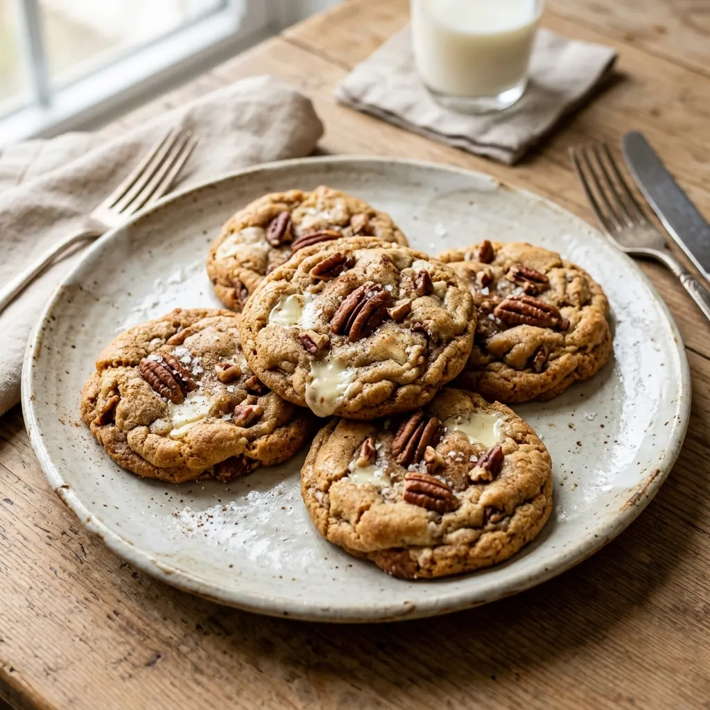 Cookies noix de pécan chocolat blanc