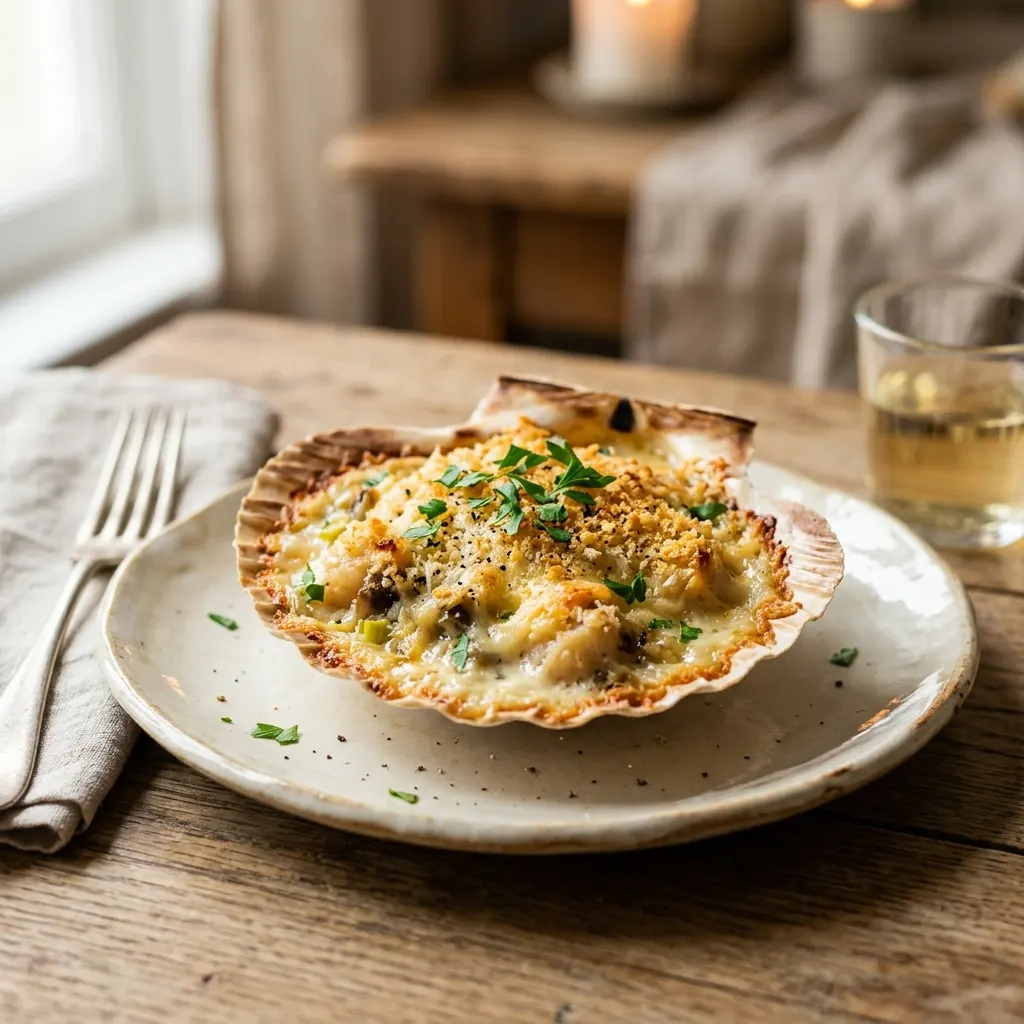 Coquille Saint Jacques à la bretonne
