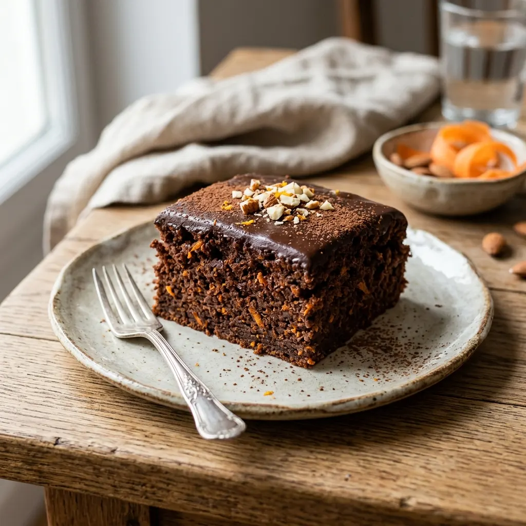 Gateau au chocolat à la carotte (sans lait)
