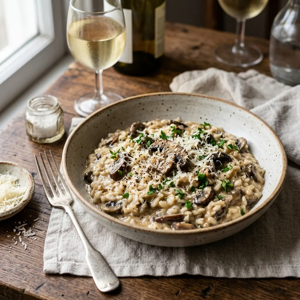 Risotto aux champignons
