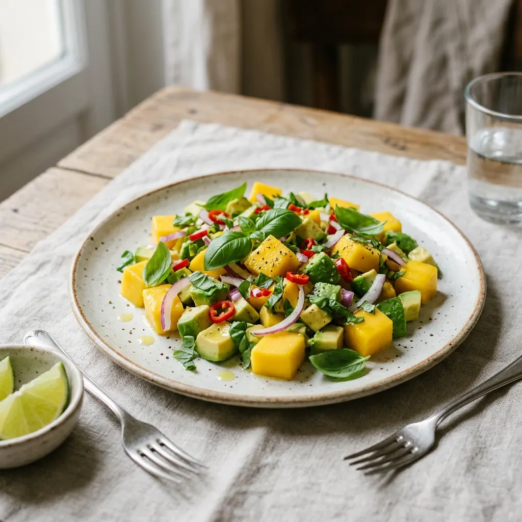 Salade mangue avocat