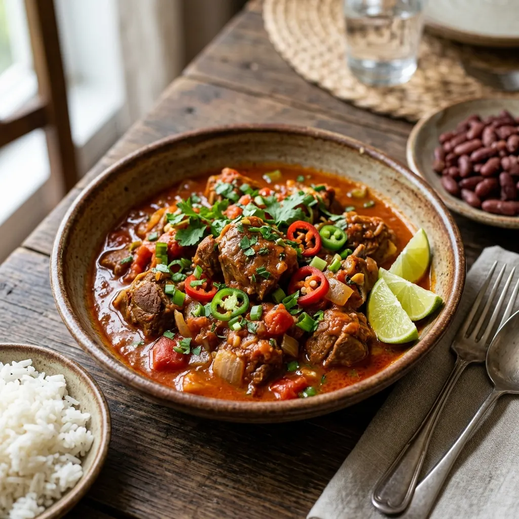 Fricassée de cabri à la guyanaise