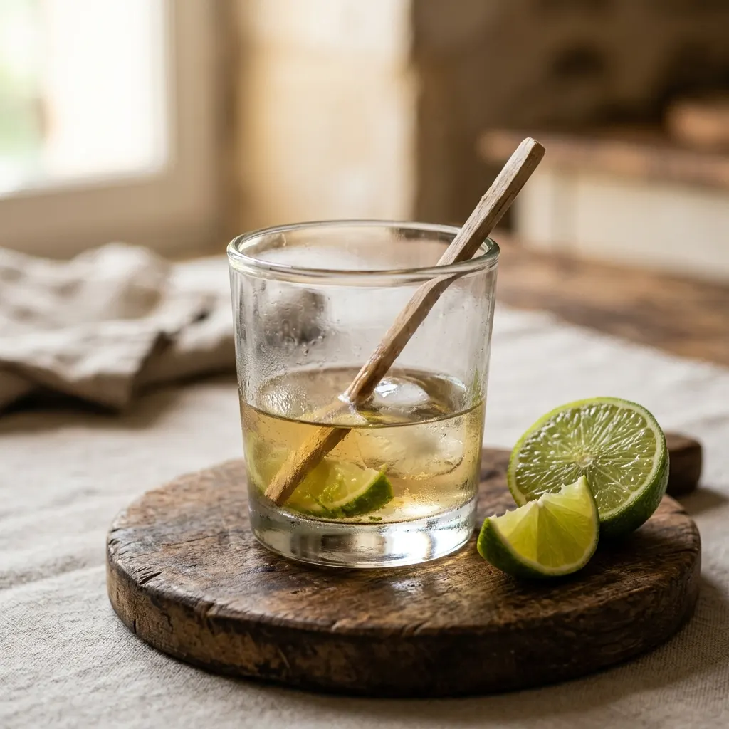 Ti-punch (rhum agricole, citron vert et sirop de canne)