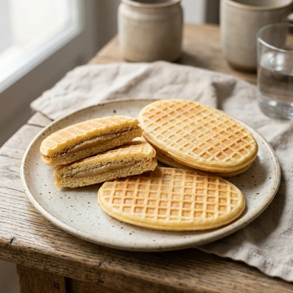 Gaufres fourrées à la vergeoise