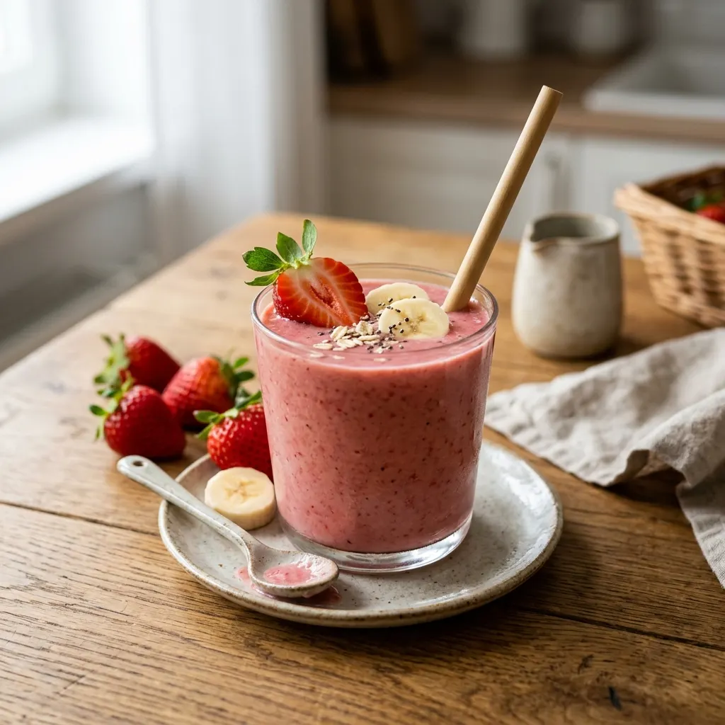Smoothie fraise-banane